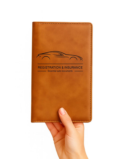 Premium Car License & Insurance Document Holder