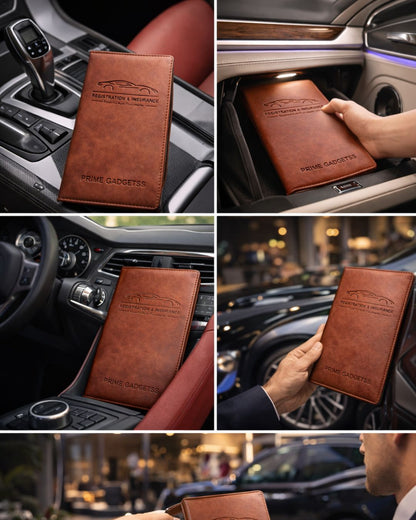 Prime Gadgets  Premium Car Document & Card Holder