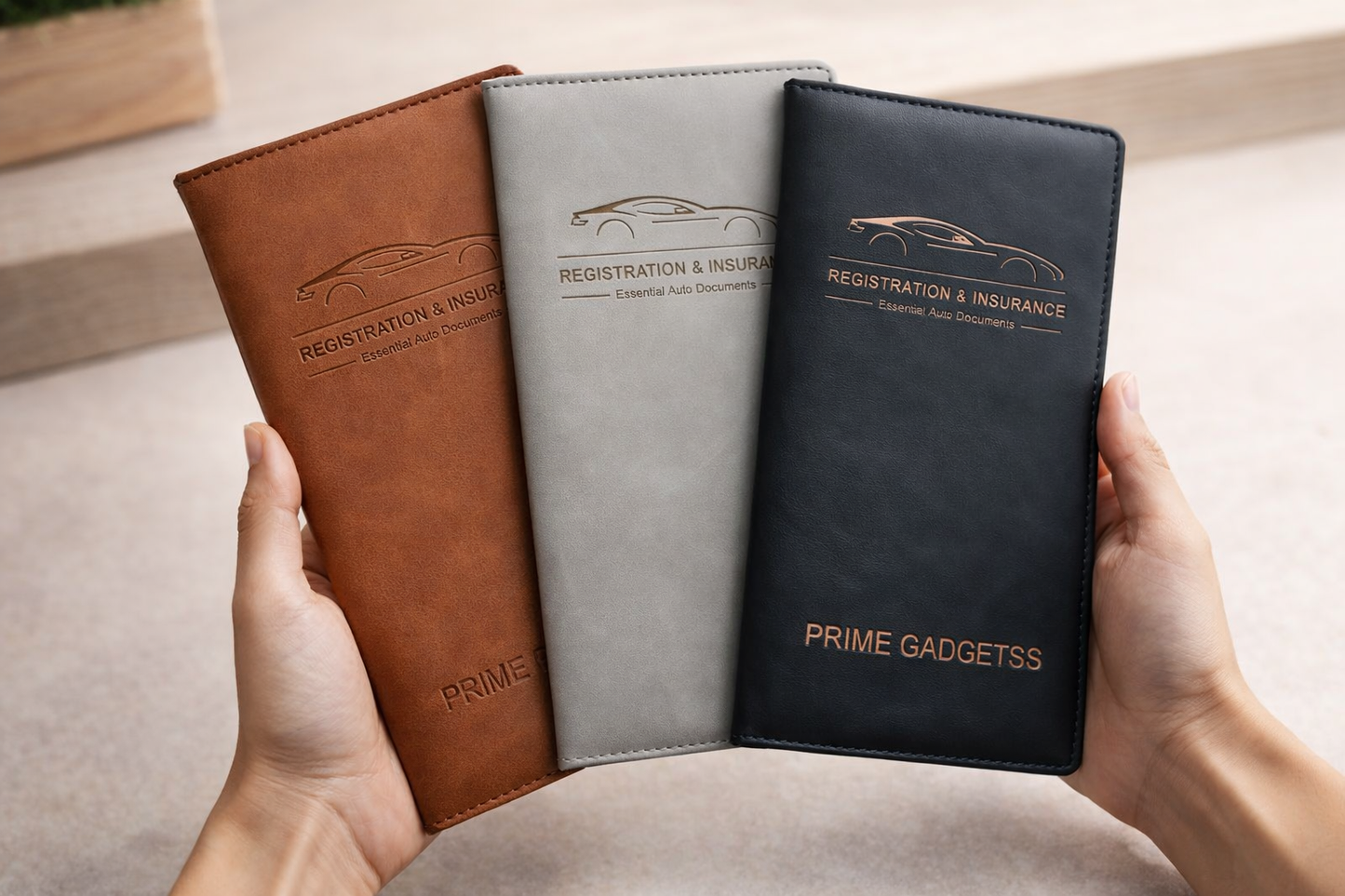 Prime Gadgets  Premium Car Document & Card Holder